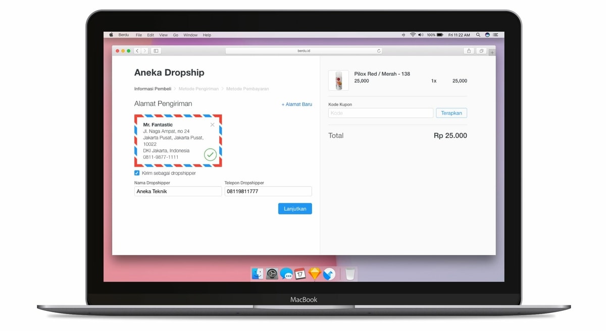 Fitur Baru: Checkout Sebagai Dropshipper