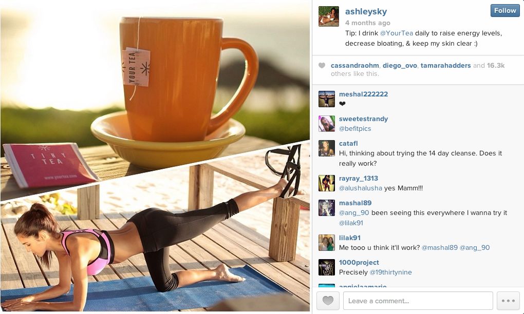 Produk yang di-endorse oleh Ashley Sky