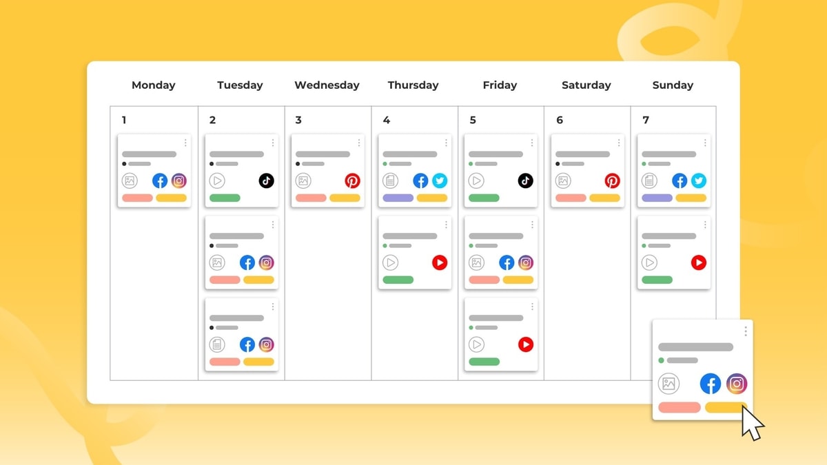 Contoh kalender konten
Gambar: loomly.com