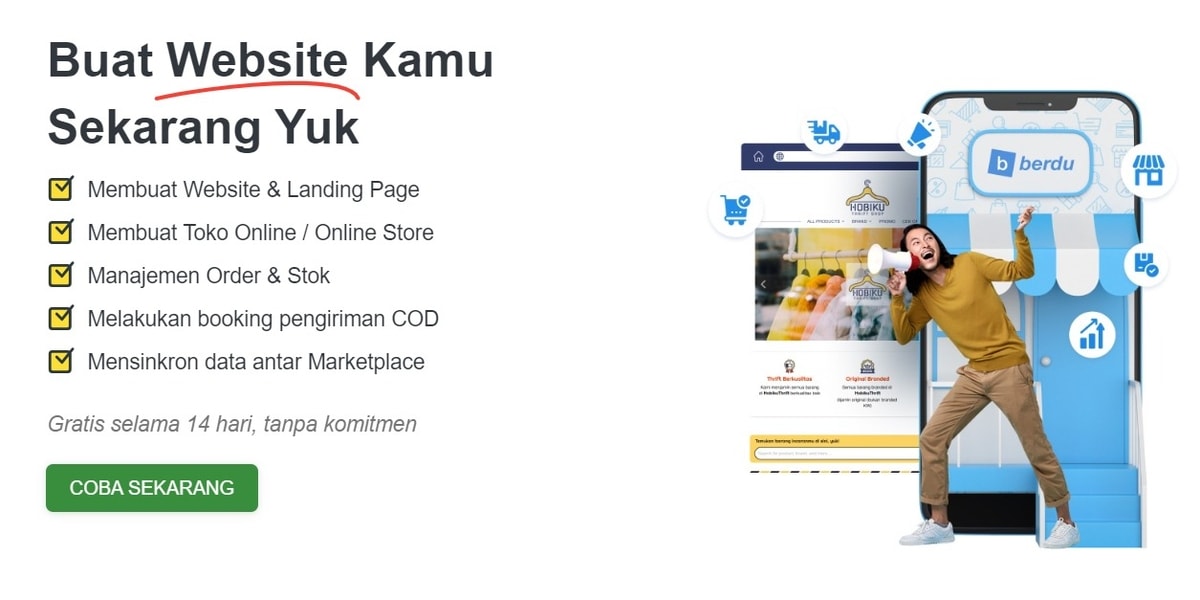 Hadir secara online dengan membuat website
Gambar: Berdu Hadir secara online dengan membuat website
Gambar: Berdu