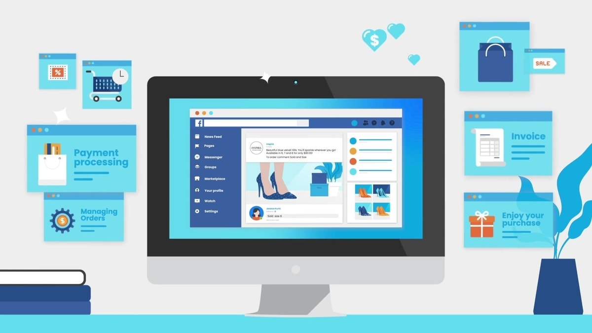 Ilustrasi jual produk di Facebook
Gambar: commentsold.com