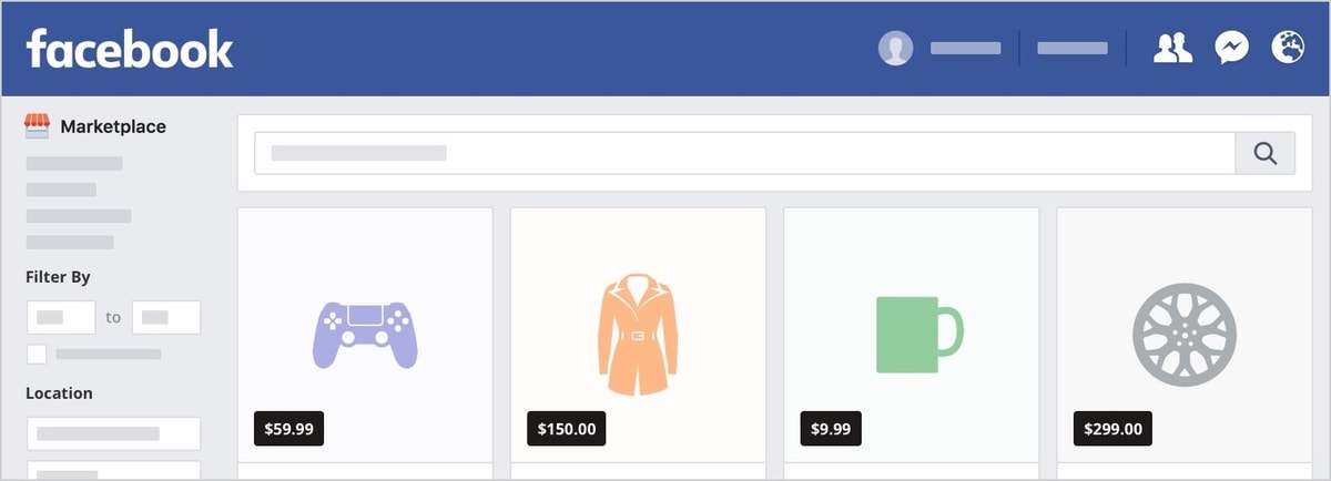 Ilustrasi berjualan produk di Facebook Marketplace
Gambar: x-cart.com
