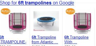 Hasil yang diambil dari Google Shopping
