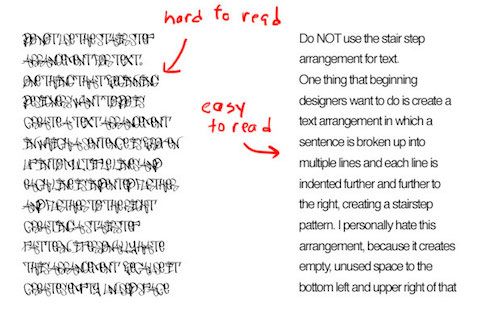 Font yang tidak umum akan susah dibaca Font yang tidak umum akan susah dibaca