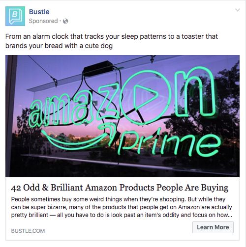 Iklan Facebook dari Bustle dari post mereka sebelumnya Iklan Facebook dari Bustle dari post mereka sebelumnya