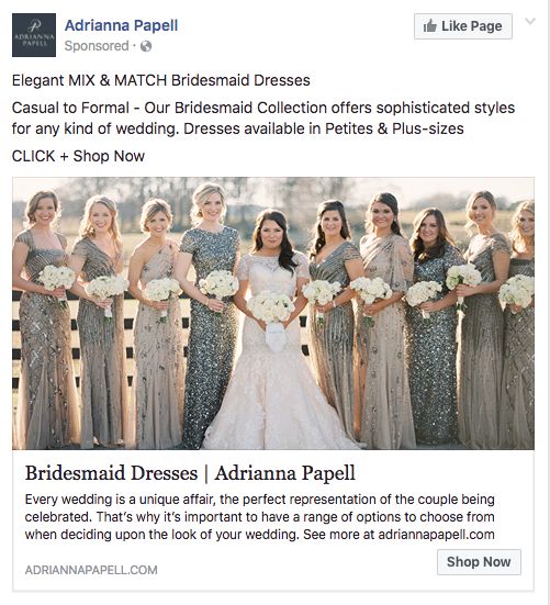 Iklan dari Bridesmaid yang muncul setelah kamu pergi ke website mereka Iklan dari Bridesmaid yang muncul setelah kamu pergi ke website mereka