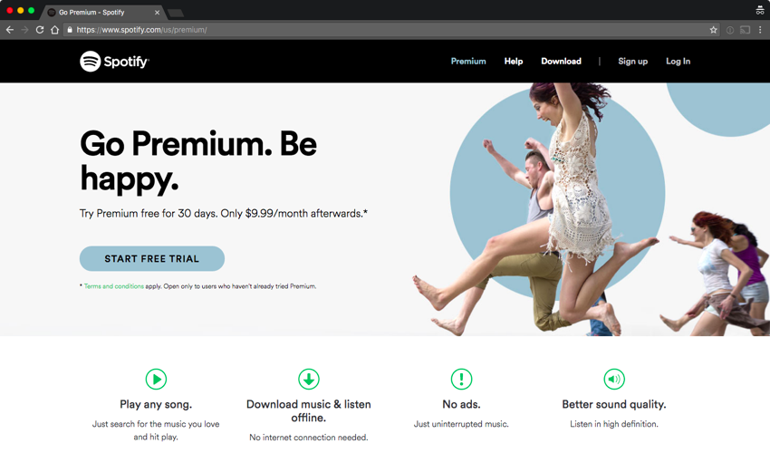Spotify yang menggunakan bisnis model freemium Spotify yang menggunakan bisnis model freemium